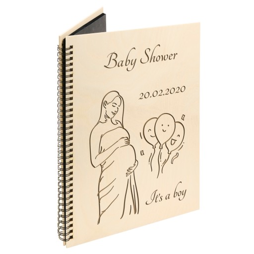 Prezent na baby shower, pamiątkowy album dla mamy