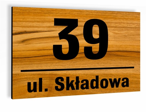 Tabliczka Tablica ADRESOWA ALUMINIOWA Numer domu