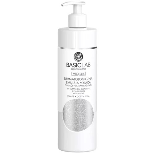 BasicLab DERMATOLOGICZNA EMULSJA MYJĄCA DO SKÓRY ULTRAWRAŻLIWEJ 300 ml
