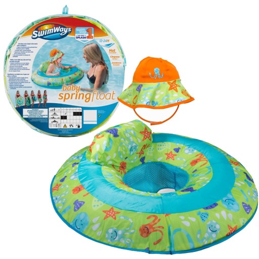 SWIMWAYS CZEPEK + KOŁO MAJTKI SIEDZISKO PŁYWAK PONTON DO NAUKI PŁYWANIA 1+