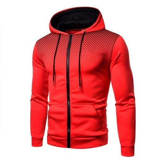 Men Hoodies Coats Casual Zipper Sweatshirts