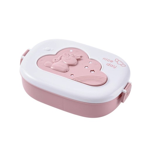 Portable Cute Lunch Box for Kids Compartments Microwave Bento Lunchbox