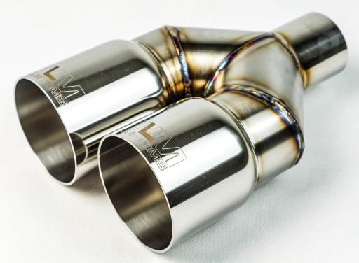 Podwójna końcówka wydechu WLMcustoms Y-PIPE 2x89mm