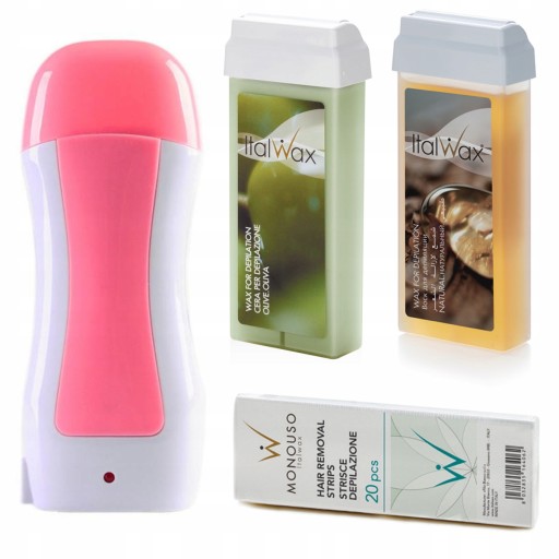 Podgrzewacz 2x wosk w rolce + paski OLIVE NATURAL