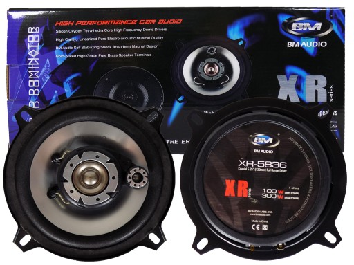 BOSCHMANN GŁOŚNIKI 13 cm 130mm 3-DROŻNE 300 WATT + MASKOWNICE + KONEKTORY