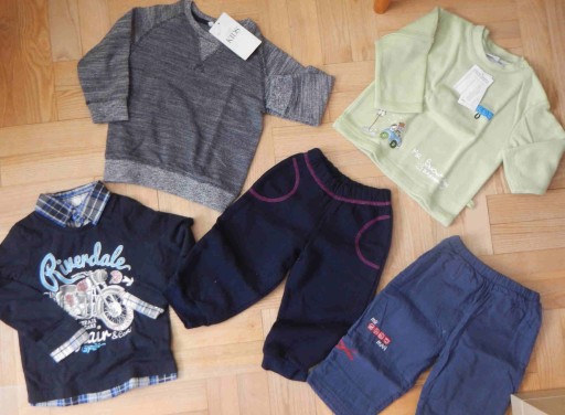 Bluzka Koszulka Spodnie 5 sztuk 92 Marks Spencer