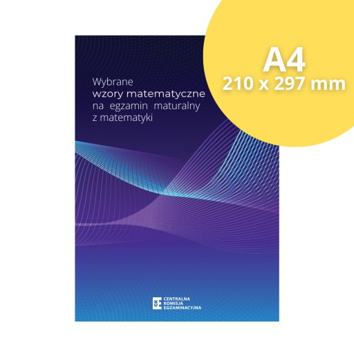 Wzory MATEMATYCZNE A4 na egzamin maturalny 2024 w formule 2023