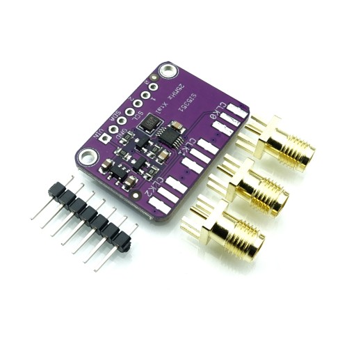 Generator sygnału Si5351A 8 kHz - 160 MHz I2C SMA