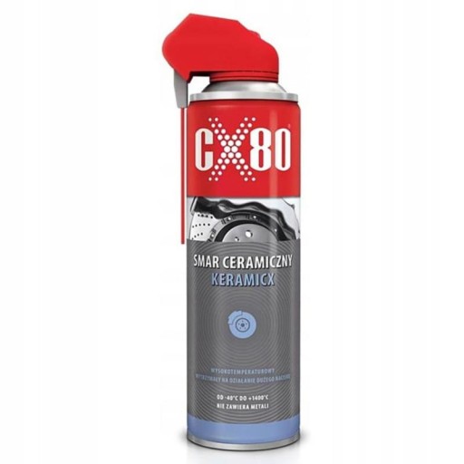 SMAR CERAMICZNY KERAMICX CX 80 DO HAMULCÓW SPRAY 500ML DUO SPRAY APLIKATOR