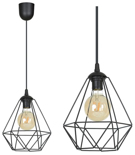 LAMPA SUFITOWA WISZĄCA LOFT DIAMENT EDISON DRUCIAK