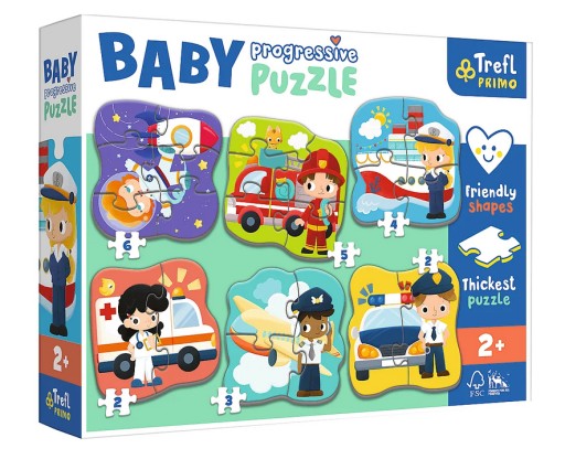 Puzzle Baby progresive Zawody i pojazdy Trefl 2+