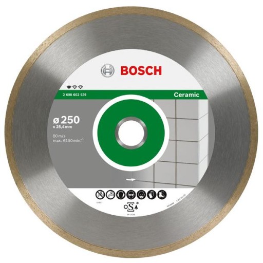 BOSCH TARCZA DIAMENTOWA 250x25,4 PEŁ CERAMIC