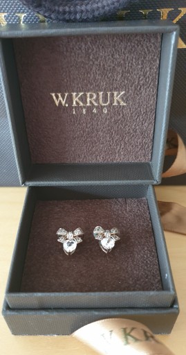 KRUK * JUBILEUSZOWE KOLCZYKI * POZŁACANE WKRĘCANE * NOWE