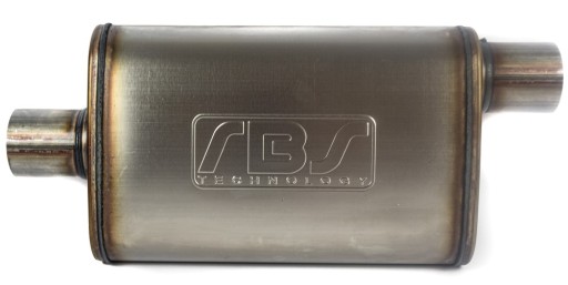 RBS TŁUMIK ŚRODKOWY SPORTOWY V6 V8 PRZELOTOWY 35cm ASYMETRYCZNY 2,5