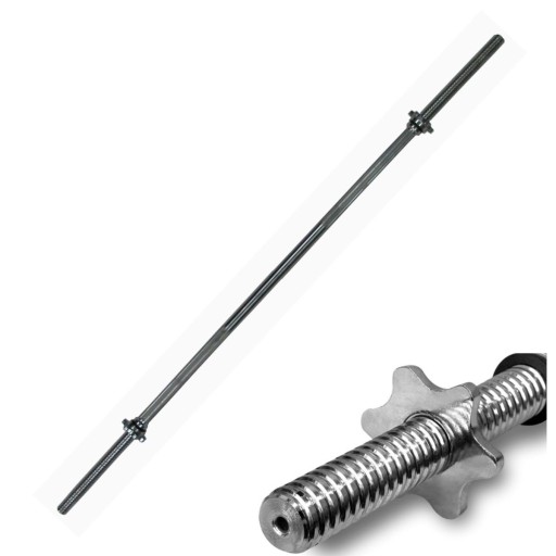 Gryf gwintowany prosty 120cm DO 150kg + zaciski