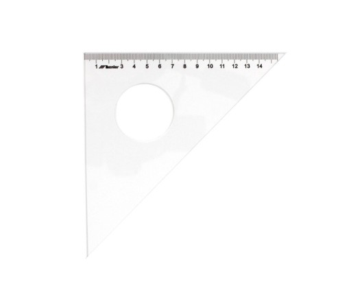 Leniar Ekierka z podcięciem plexi 45/23cm