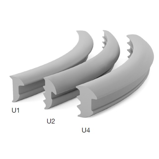 USZCZELKA DO PROFILU MC/FD L = 2 m szkło 6-8-10 mm BEZBARWNA PVC