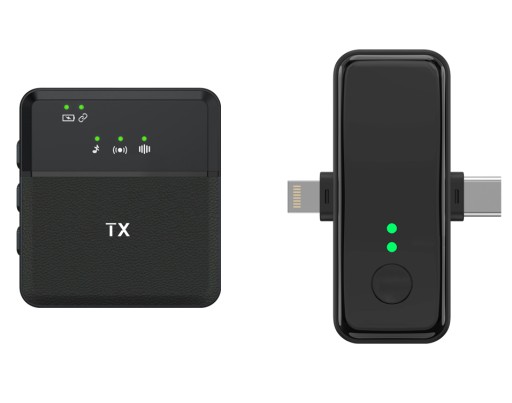 BEZPRZEWODOWY MIKROFON KRAWATOWY USB C lightning LIVE VLOG DLA ANDROID IOS