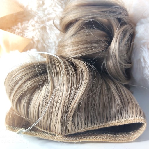 Włosy doczepiane na żyłce FLIP IN fale ASH BLOND