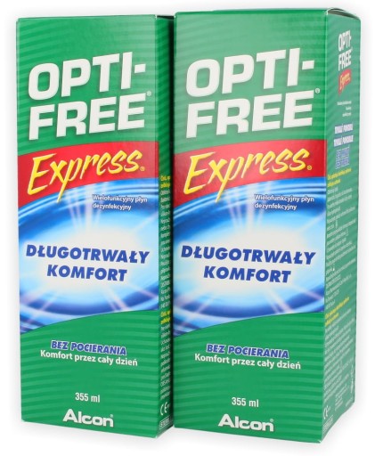 Płyn do soczewek Opti Free Express 2x355 ml zestaw
