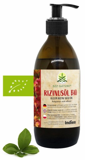 Olej rycynowy terapeutyczny 250 ml INDIE BIO, zimne tłoczenie, szkło