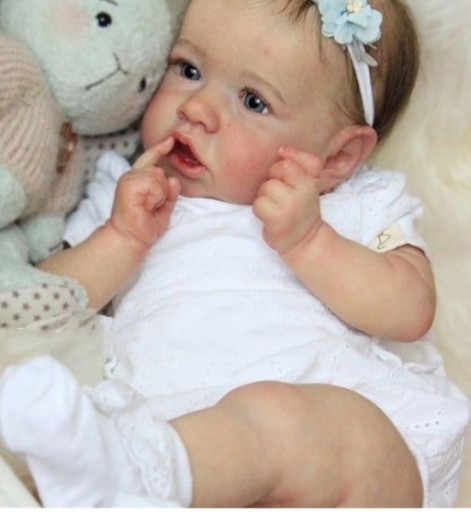 ŚPIĄCA LALKA REBORN JAK PRAWDZIWE NIEMOWLĘ 49 CM