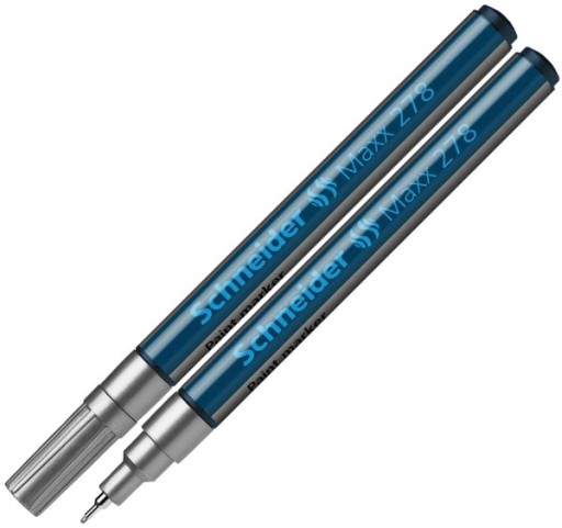 Marker olejowy Schneider 278 srebrny okr.