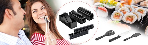 11 szt zestaw maszynka do robienia sushi praska nóż do rolek ryżu sushi