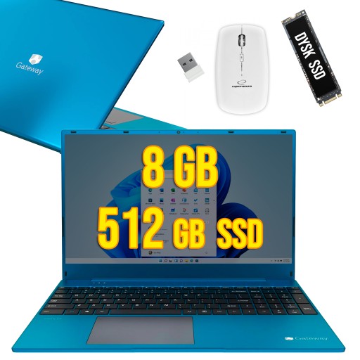 Niebieski ACER GATEWAY Ryzen 7/512/15,6 FHD/ WIN11