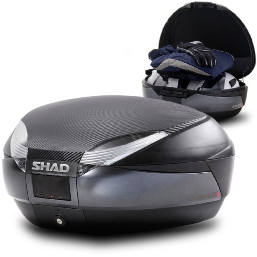KUFER SHAD SH48 2 KASKI DARK GREY NAKŁADKA+OPARCIE
