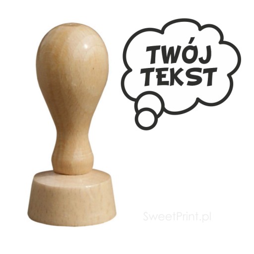 Stempel drewniany KOMIKSOWA CHMURKA