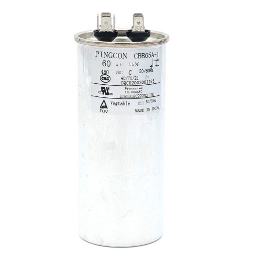 60uF CBB65 silnik kondensatorowy do klimatyzacji 450VAC SH 40/70/21