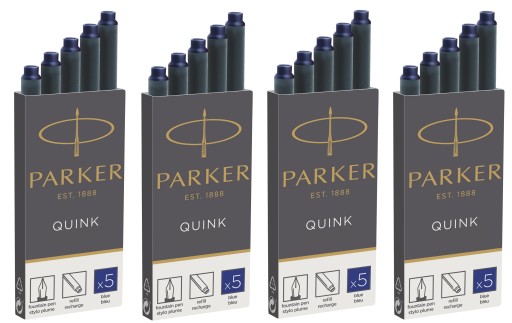 Naboje do pióra wiecznego Parker niebieski 5 szt