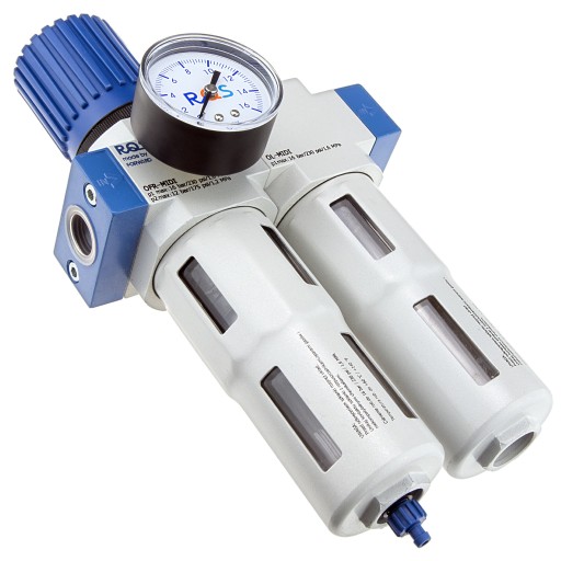 REDUKTOR ODWADNIACZ FILTR NAOLEJACZ MANOMETR OU-1/2-MIDI DO KOMPRESORA RQS
