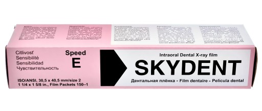BŁONA RTG SKYDENT SPEED E 3x4cm SIZE 2 - 150 szt.