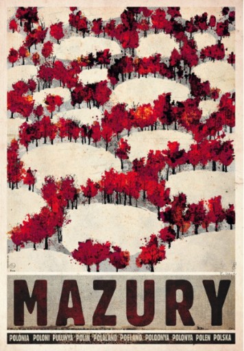 PLAKAT MINIPLAKAT 17 X 12 MAZURY JESIEŃ RYSZARD KAJA