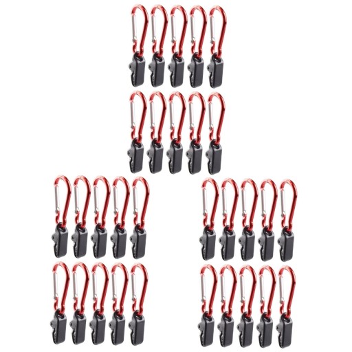 h-30 Pcs Outdoor Tarp Clips with Carabiner Lock