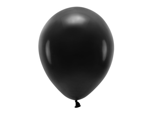 Balony ECO 30cm pastelowe CZARNY 10szt na urodziny