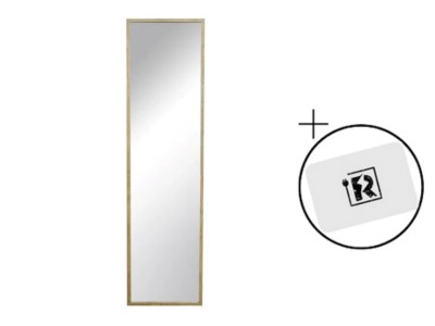Lustro Na Ściane Milo Dąb Brązowe 32 x 122 cm Inspire + GRATIS