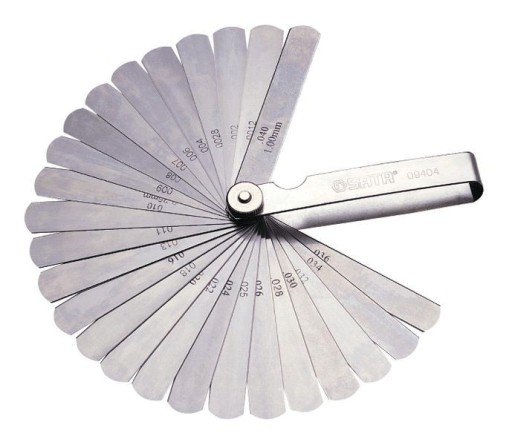 Sata Szczelinomierz Listkowy Prosty 32 Listki 0.02-1.00mm SATA S09407SJ