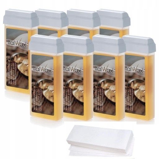 DEPILACJA 8x Wosk w rolce ITALWAX NATURAL PASKI