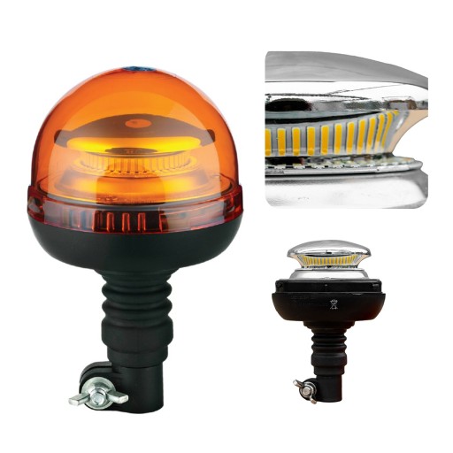 LAMPA OSTRZEGAWCZA KOGUT LED 12V 24V TRZPIEŃ flex