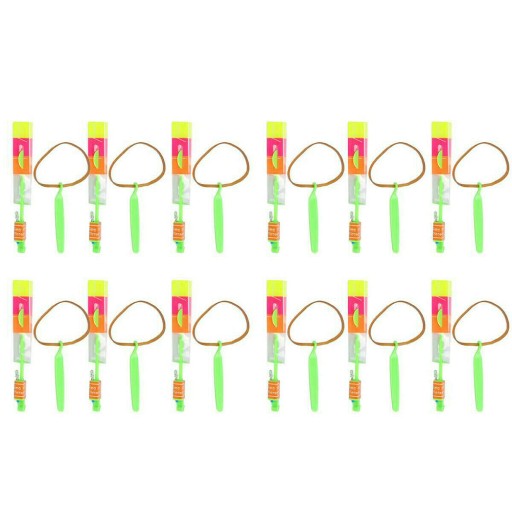 12Pcs Amazing LED Light Arrow Helicopter Flying