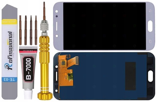 SAMSUNG J5 J530 J530F WYŚWIETLACZ LCD EKRAN NIEBIE