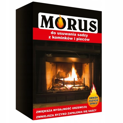 MORUS PROSZEK DO USUWANIA SADZY Z KOMINKÓW PIECÓW