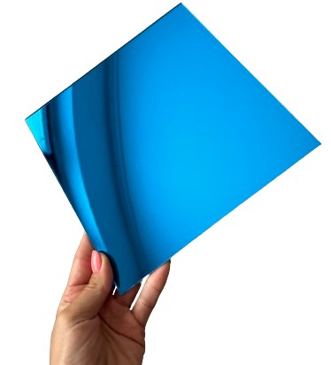 PLEXI LUSTRZANA 3MM NIEBIESKA PŁYTA FORMATKA 30X20 CM DO LASERA GRAWERU