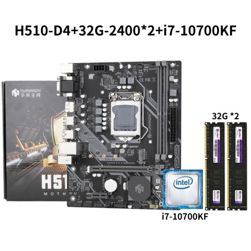 HUANANZHI H510-D4 płyta główna DDR4 64G proce