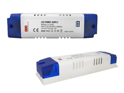 ZASILACZ MONTAŻOWY DO TAŚM LED 12V - 5A / 60W