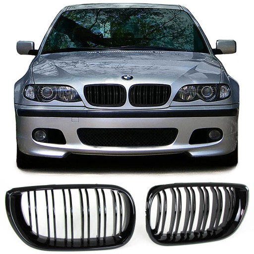 GRILL NERKI BMW E46 SEDAN KOMBI 01-05 LIFT POŁYSK