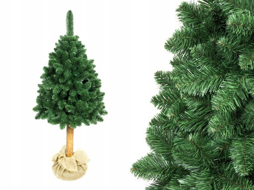 Sosna NATURALNA na PNIU choinka sztuczna 160cm